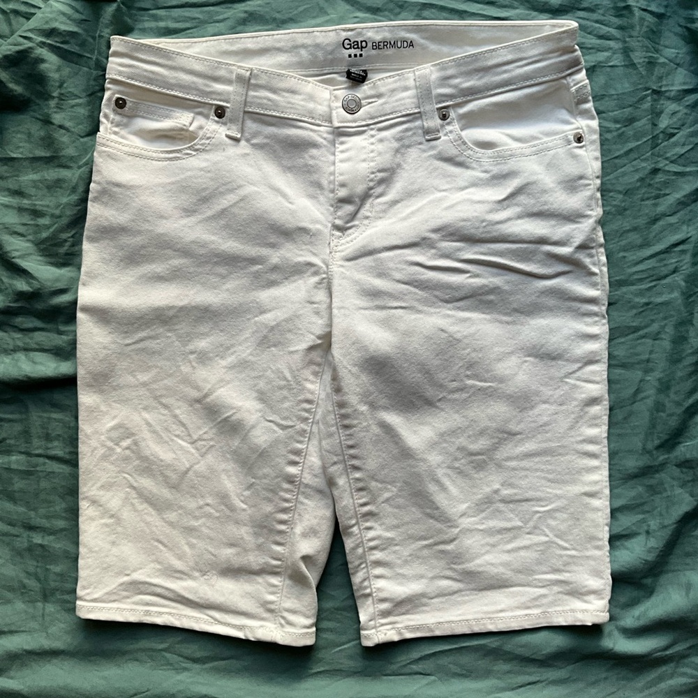GAP Men's White Jean Shorts